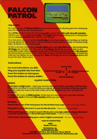 Falcon Patrol Commodore 64 US box art